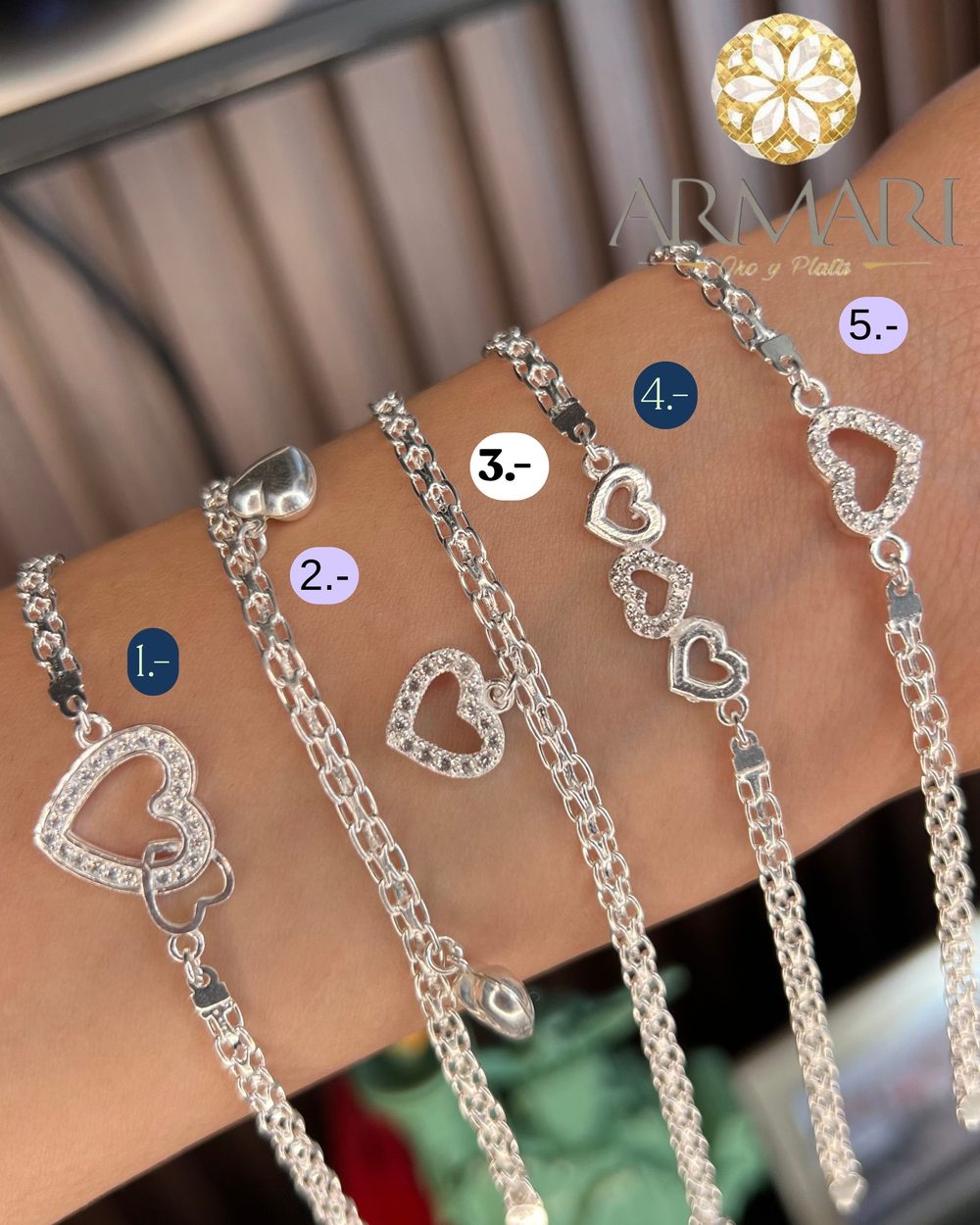 Pulsera Bismark · corazón