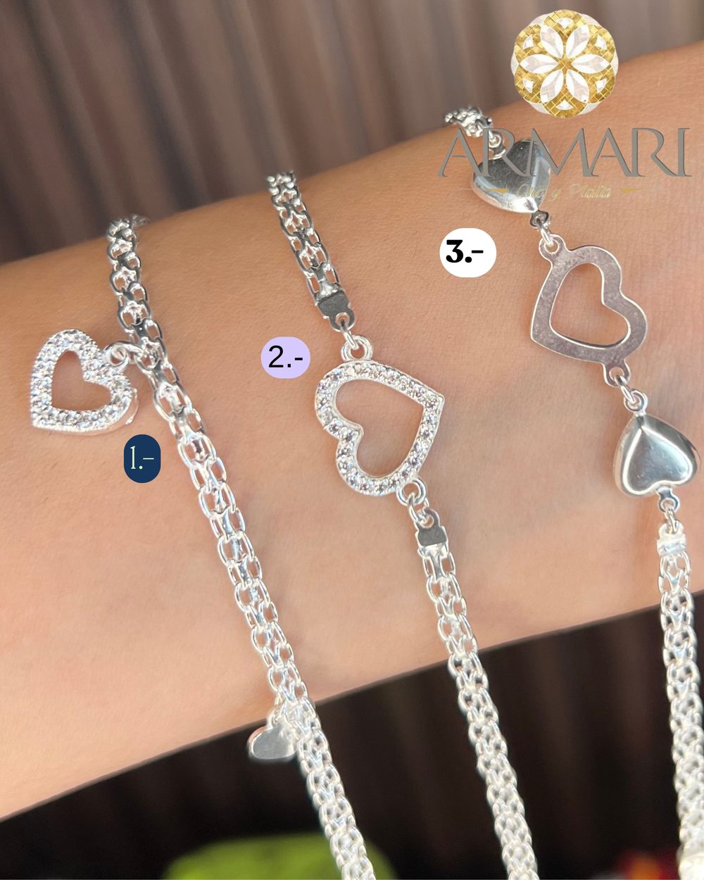 Pulsera Bismark · corazón