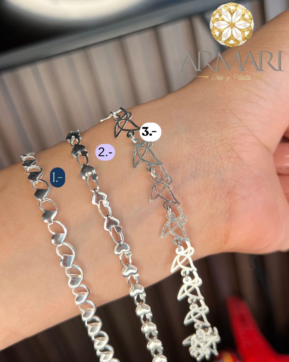 Pulsera · corazones y estrellas